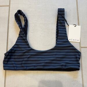 acacia swimwear birdie top in fin